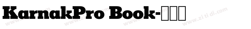KarnakPro Book字体转换